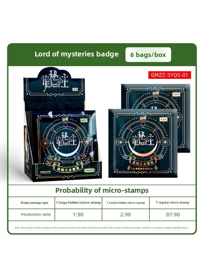 Card Tour Spell Back to War Metal Badge No.3 Tinplate Blind Box Genuine Domain Boundary Unsealing Peripheral Warlocks